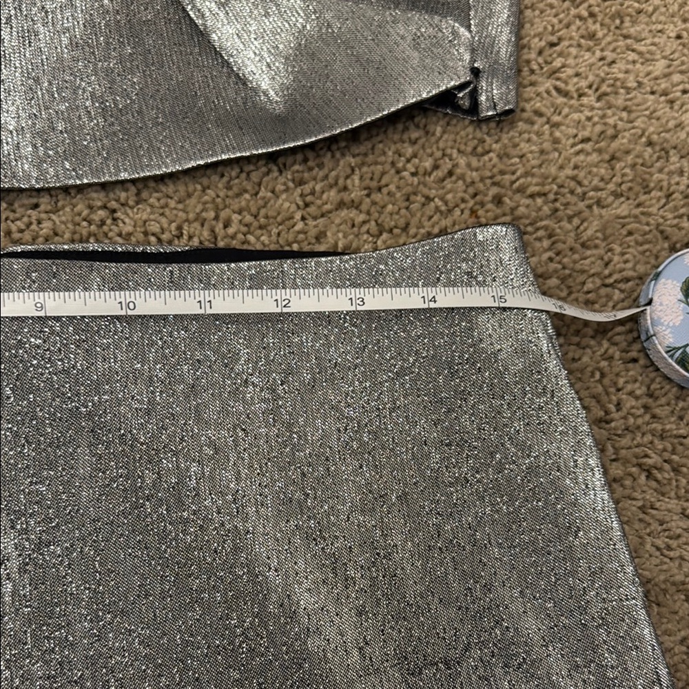 Silver Metallic Two-Piece Set - Picture 6 of 8